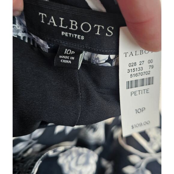 NWT 10P 10 PETITE black white layered midi cottagecore bird whimsical skirt NEW - Picture 5 of 9